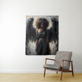 Tenture African Angel With Black Wings (En situation)