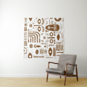 Tenture African Artwork Tapestry (En situation (horizontale))