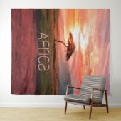 Tenture Afrique du Sud : Le coucher de soleil (En situation (horizontale))