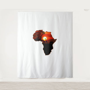 Tenture Afrique T Carte Chemise De L'Afrique Le Soleil Sud