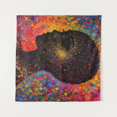 Tenture Afro Nebula Whisper – Célébration de l'histoire de (Devant (Horizontal))