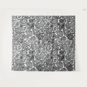 Tenture Agate les tranches en noir et blanc (Devant (Horizontal))