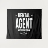 Tenture Agent de location Titre du travail Cadeau (Devant (Horizontal))