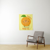 Tenture Agréable agrumes d'orange (En situation)