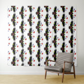 Tenture Aigle aux fleurs blanc Photo Retour Retour (En situation (horizontale))