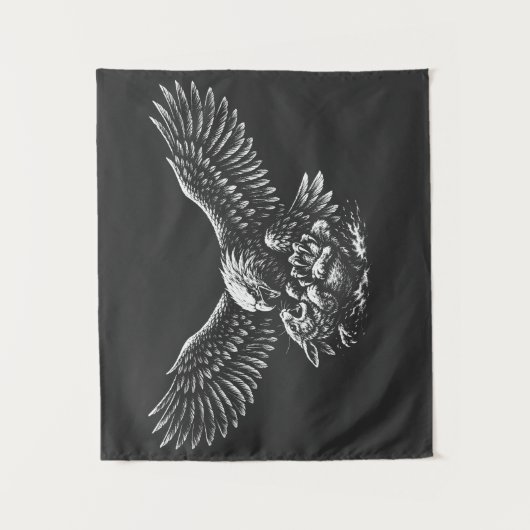 Tenture Aigle de Cendres par BurnsInHell (Devant)