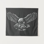 Tenture Aigle de Cendres par BurnsInHell (Devant (Horizontal))