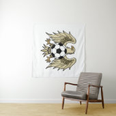 Tenture Aigle du blason d'héritage allemand (En situation (horizontale))