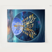 Tenture Aigle Lune (Devant (Horizontal))