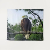 Tenture Aigle mûre perché dans l'arbre (Devant (Horizontal))