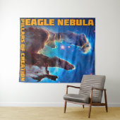 Tenture Aigle Nébula Piliers de la Création Grande (En situation (horizontale))