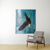 Tenture Aigle qui s'envole au-dessus de la tempête (En situation)