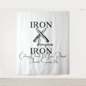 Tenture Aiguilles en fer - Retraite des hommes avec fond p (Devant)