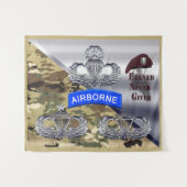 Tenture Ailes aéroportées - jamais gagnées (Devant (Horizontal))