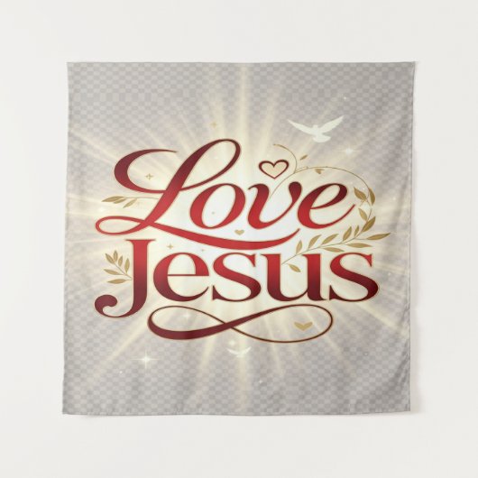 Tenture Aime Jésus (Devant)