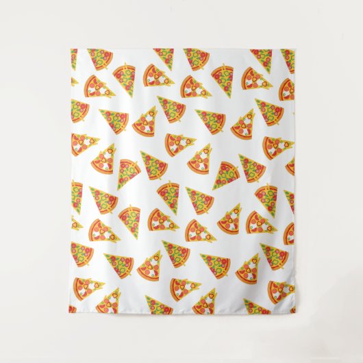 Tenture Aime la pizza   (Devant)