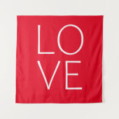 Tenture Aimer la conception du texte (Devant)