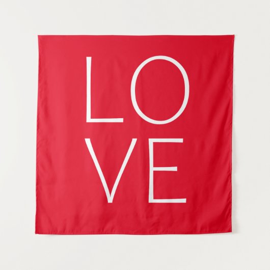 Tenture Aimer la conception du texte (Devant)