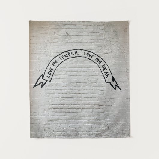 Tenture Aimez-moi tendre amour mes chers citations murales (Devant)