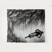 Tenture Air - Vélo de montagne - Croquis numérique crayon (Devant (Horizontal))