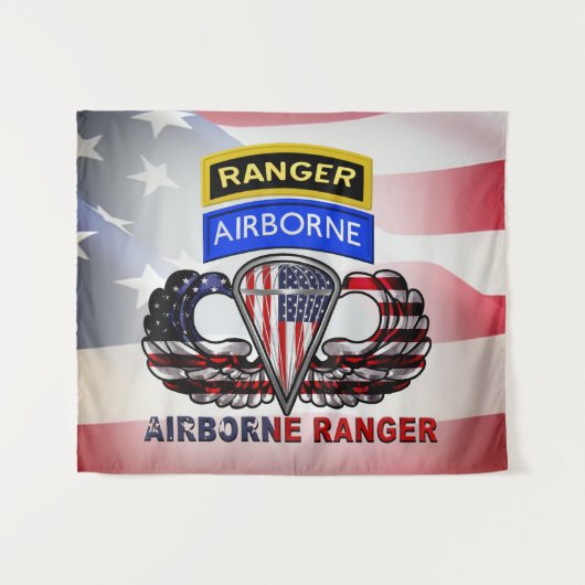Tenture Airborne Ranger (Devant (Horizontal))