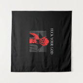 Tenture Aist Chèvre Satan Baphomet Cadeau (Devant (Horizontal))