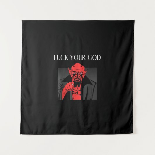 Tenture Aist Chèvre Satan Baphomet Cadeau (Devant)