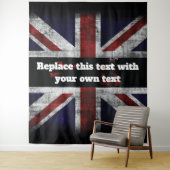 Tenture Ajouter du texte sur le Coussin de sol du drapeau (En situation)