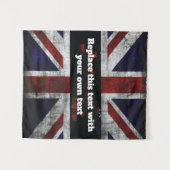 Tenture Ajouter du texte sur le coussin drapeau anglais (Devant (Horizontal))