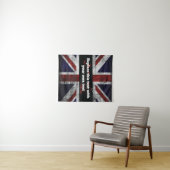 Tenture Ajouter du texte sur le coussin drapeau anglais (En situation (horizontale))