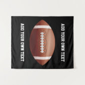 Tenture Ajouter du texte sur l'oreiller de football (Devant (Horizontal))