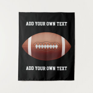 Tenture Ajouter du texte sur l'oreiller de football