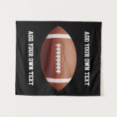 Tenture Ajouter du texte sur l'oreiller de football (Devant (Horizontal))