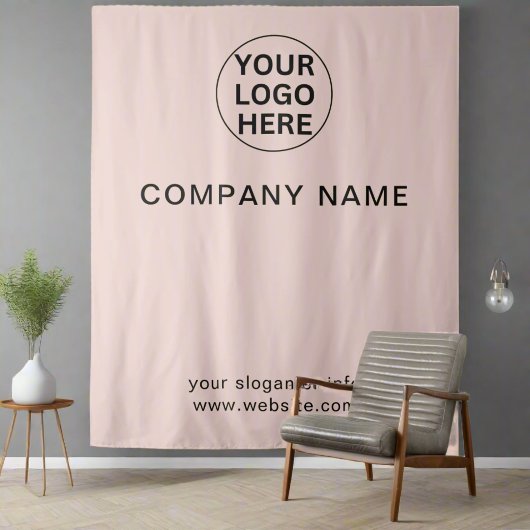 Tenture Ajouter Logo & Texte l Professionnel Professionnel