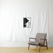 Tenture Ajouter une image personnalisée Nom de l'entrepris (En situation (horizontale))