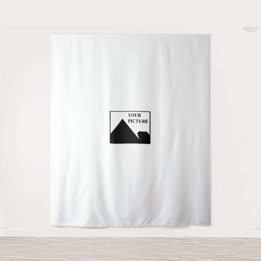 Tenture Ajouter une image personnalisée Nom de l'entrepris (Devant)