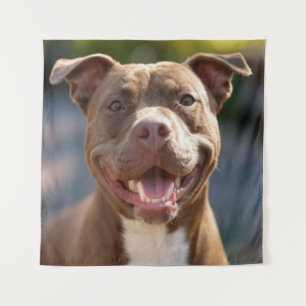 Tenture Ajouter une photo de Pit Bull Personnaliser