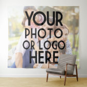 Tenture Ajouter une photo personnelle ou un logo de sociét (En situation (horizontale))