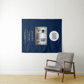 Tenture Ajouter votre logo personnalisé Texte de compagnie (En situation (horizontale))