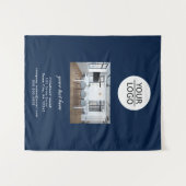 Tenture Ajouter votre logo personnalisé Texte de compagnie (Devant (Horizontal))