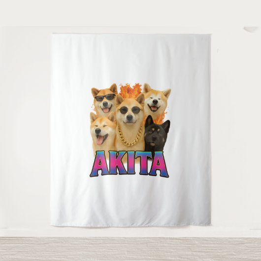 Tenture Akita  (Devant)