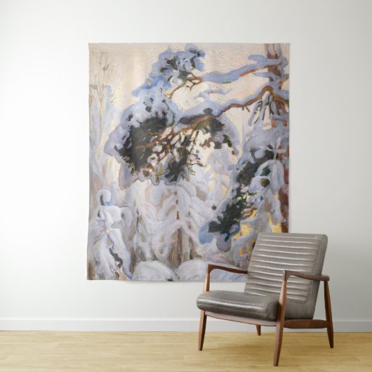 Tenture Akseli Gallen-Kallela - Forêt en hiver (En situation)