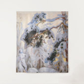 Tenture Akseli Gallen-Kallela - Forêt en hiver (Devant)