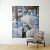 Tenture Akseli Gallen-Kallela - Le repaire du Lynx (En situation)