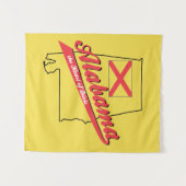 Tenture Alabama Cœur de Dixie (Devant (Horizontal))
