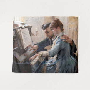 Tenture Albert Edelfeel - Jouer au piano
