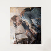 Tenture Albert Edelfeel - Jouer au piano (Devant)