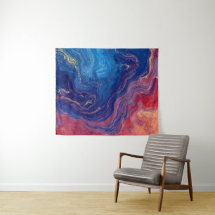 Tenture "Alchimie des courants" - Un Abstrait coloré