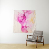 Tenture Alcool encre texture marine. L'art contemporain. (En situation (horizontale))