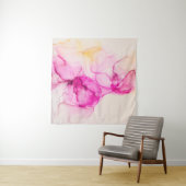 Tenture Alcool encre texture marine. L'art contemporain. (En situation)